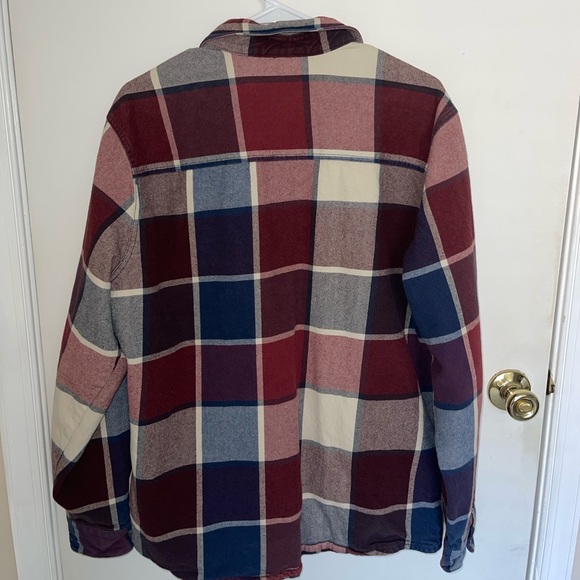 Volcom Thermal Lined Flannel Men XL red and navy - Picture 3 of 3